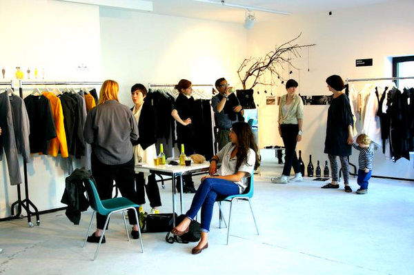   Fashion sales representatives working in a New York store 